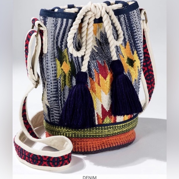 Handmade Luxury Boho Bucket Bag ~ Excellent Quality - Picture 1 of 13